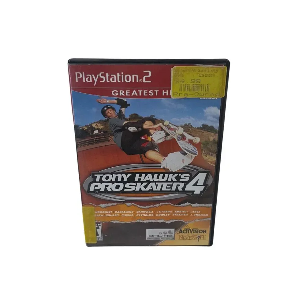 Tony Hawk's Pro Skater‎ 4 PS2 Greatest Hits Complete CIB Skateboarding Game